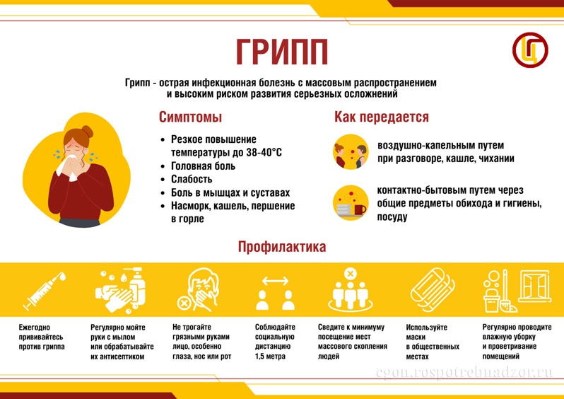 О мерах по профилактике гриппа в сезон 2025 – 2026 гг.